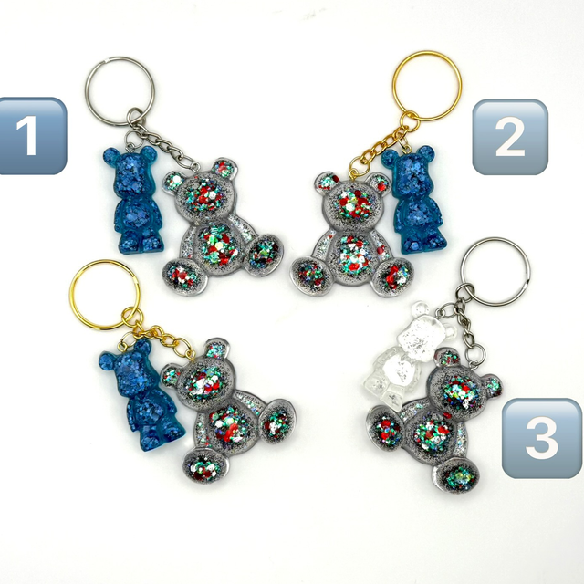 Double Oursons porte-clefs 