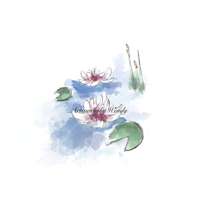 Waterlilies Watercolour