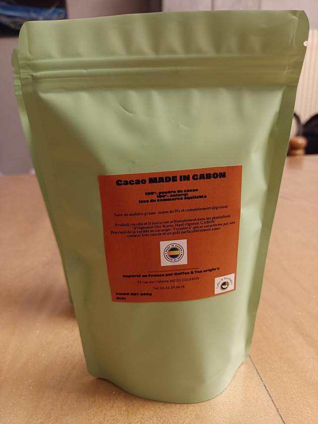 Cacao en poudre nature 100% GABON 