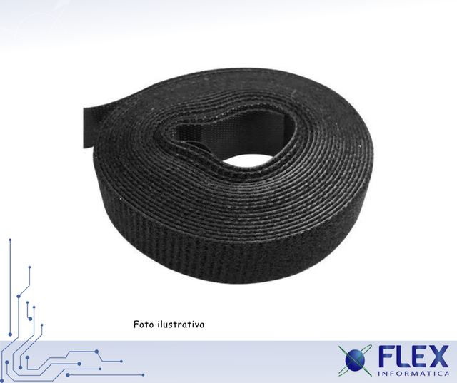 VELCRO PRETO - 3MT 5 UN