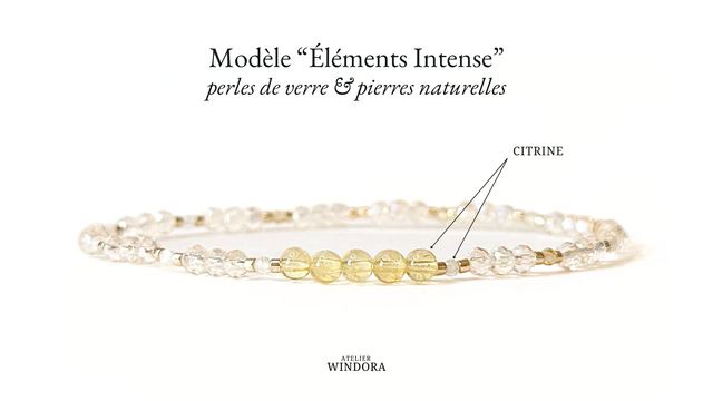 Bracelet | Citrine - Éléments Intense