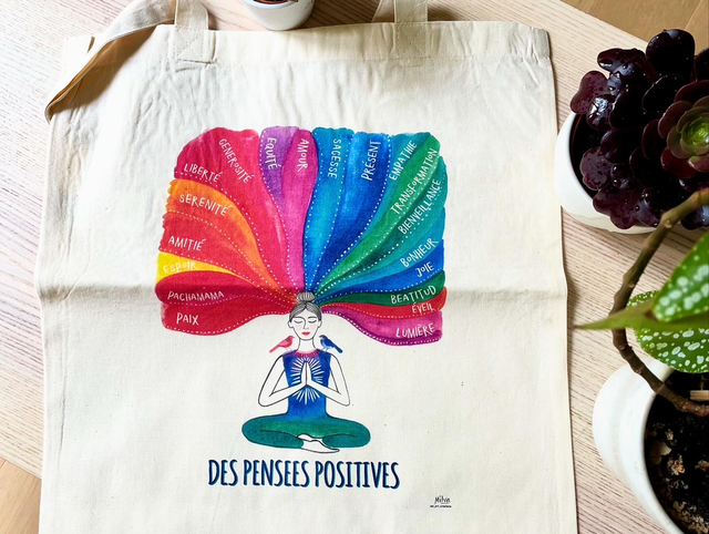 Tote bag penses positives