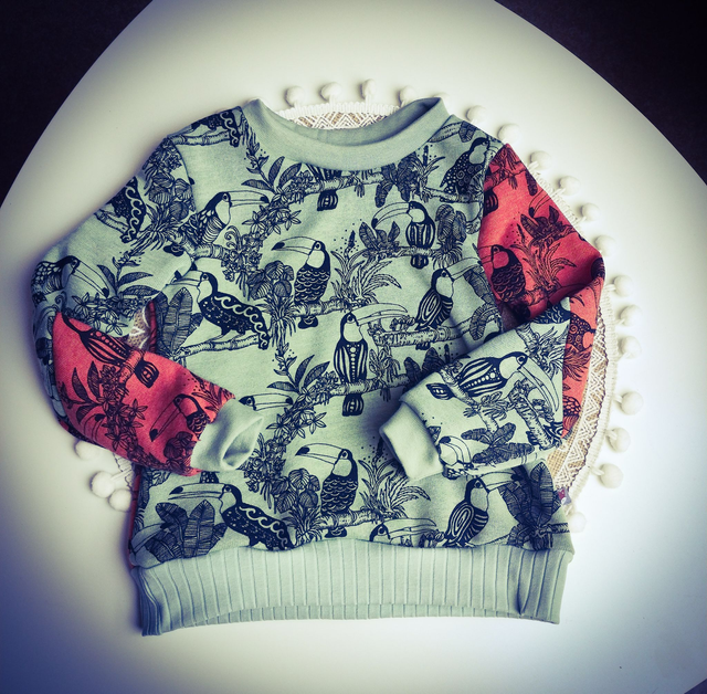 H* 36 mois SWEAT jungle 3/4 ans bi colore
