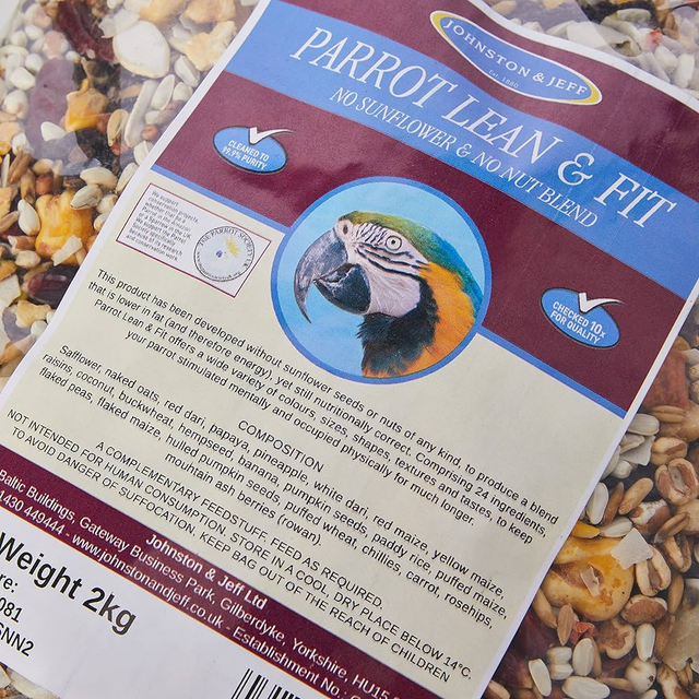 Johnston &amp; Jeff Lean &amp; Fit Parrot Food 2kg 