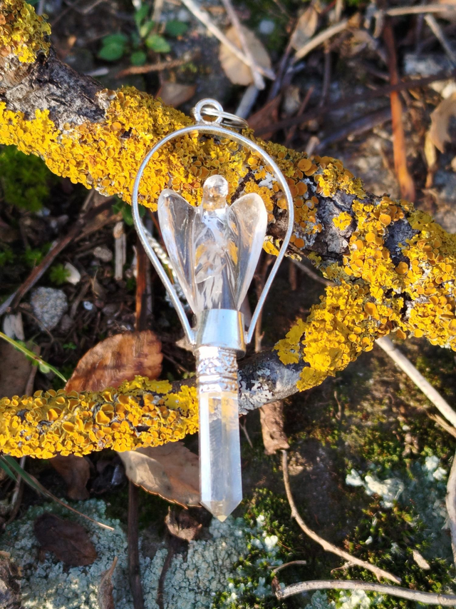 Pendule cristal de roche 