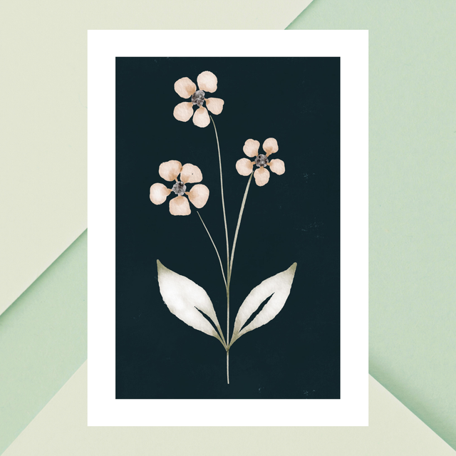  Impression Florale Pastel / Pastel Floral Print: Décoration Murale Minimalist 