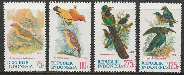 Indonesia 1984 Birds set MNH