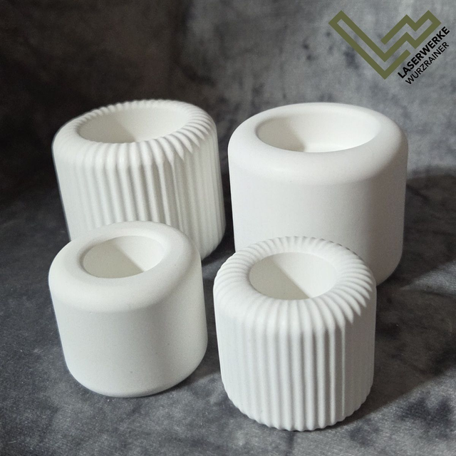 großer Teelichthalter aus Keraflott