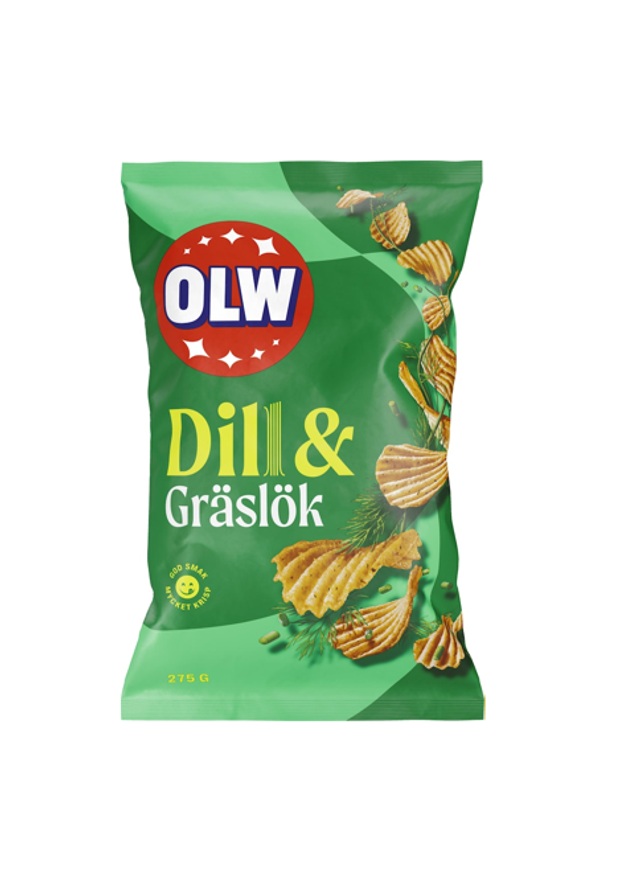 OLW Chips Dill & Gräslök - 175g