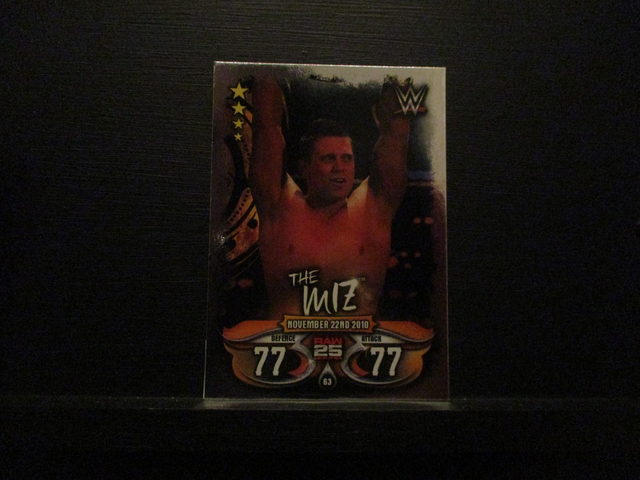 The Miz - Raw 25 Years Slam Attax Live Original Trading Card #63