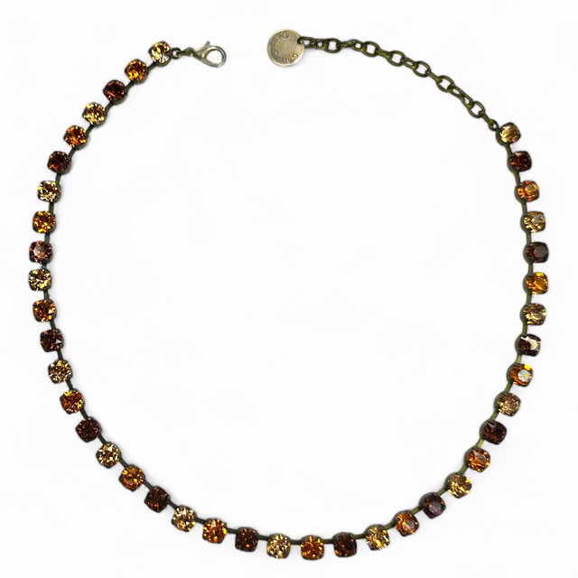 Collier DEVA KLASSIK SMALL Topazmix, Braun 