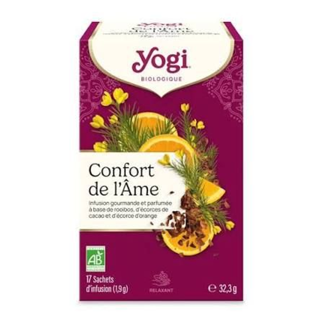 Yogi Tea Confort de l'Âme BIO | Infusion Réconfortante 17 Sachets