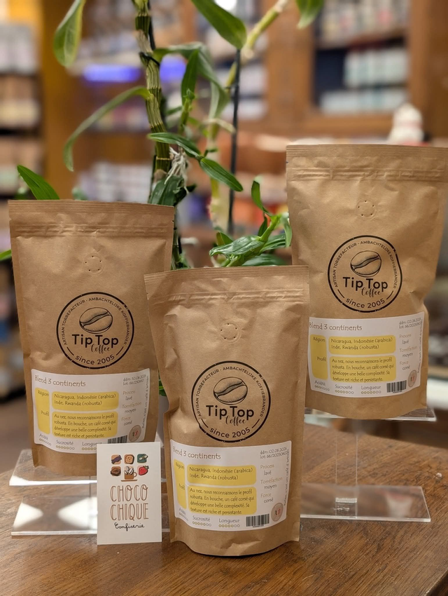 Blend 3 Continents de chez Tip Top Coffee