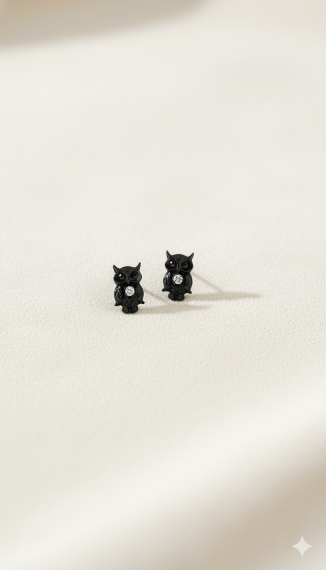 Boucles d'oreilles Chouette 