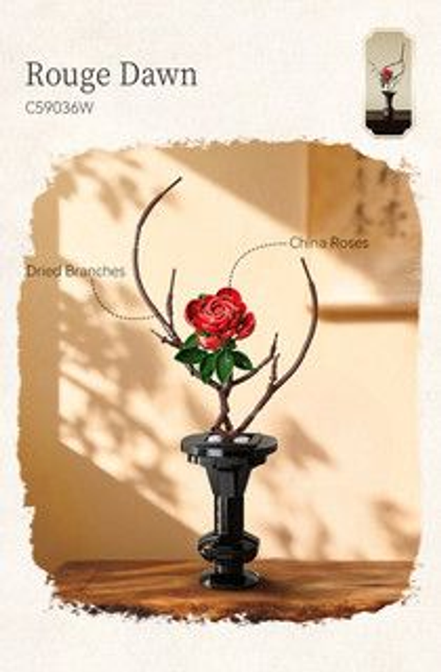 Oriental Floral Art: Rouge Dawn - 363 pcs No. C59036W