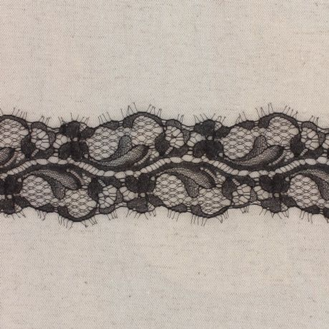 Dentelle du Puy 6,5cm Noir