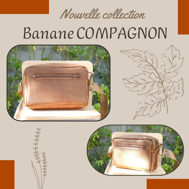 Sacoche Banane Compagnon - Marron