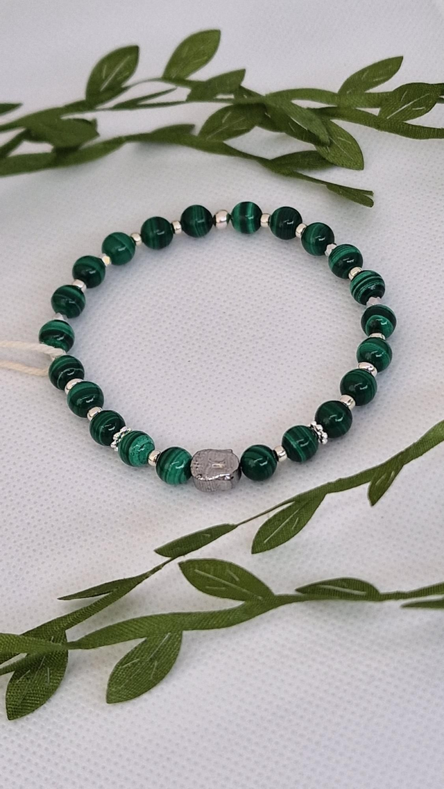 Bracelet Malachite en 0,6 cm