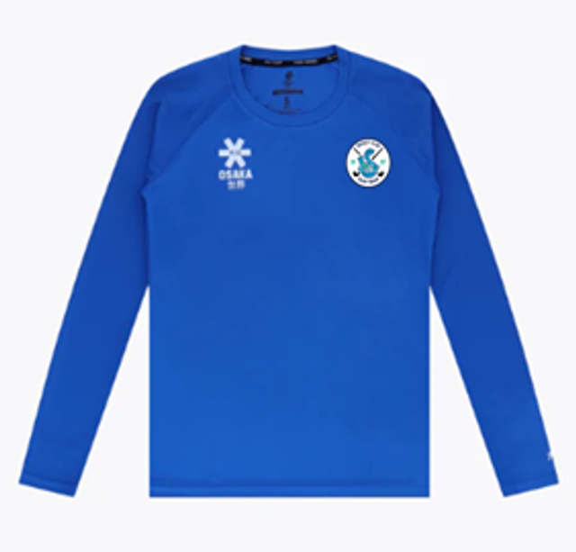 T-shirt d'entraînement - Femme (Bleu, manches longues)