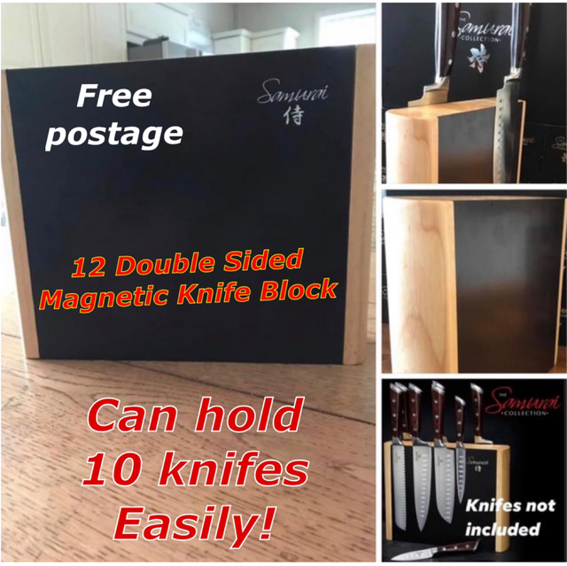 12 inch Double Sided MAGNETIC Knife block (free postage) 