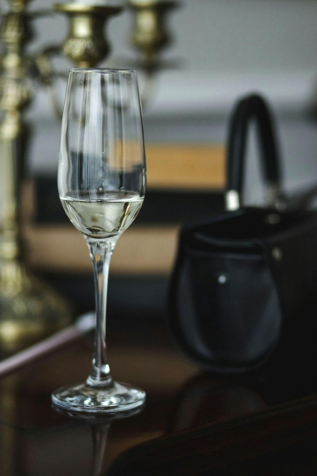 Glass prosecco