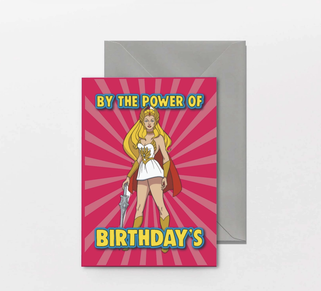 By The Power of Birthdays - She Ra card