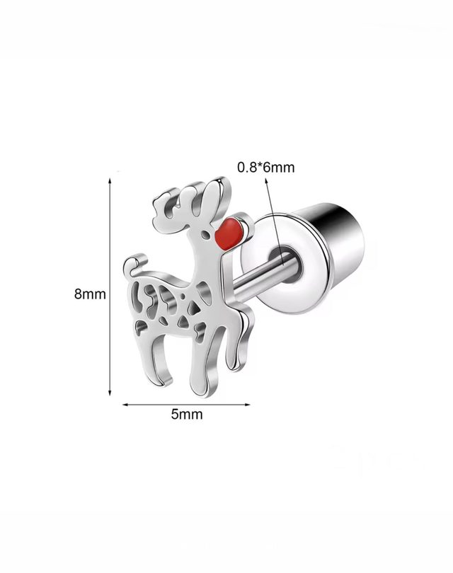 Reindeer Mini Comfort Back Studs
