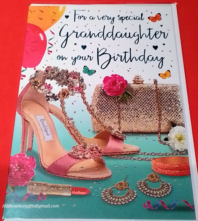 Granddaughter On Your Birthday Stunning Design.