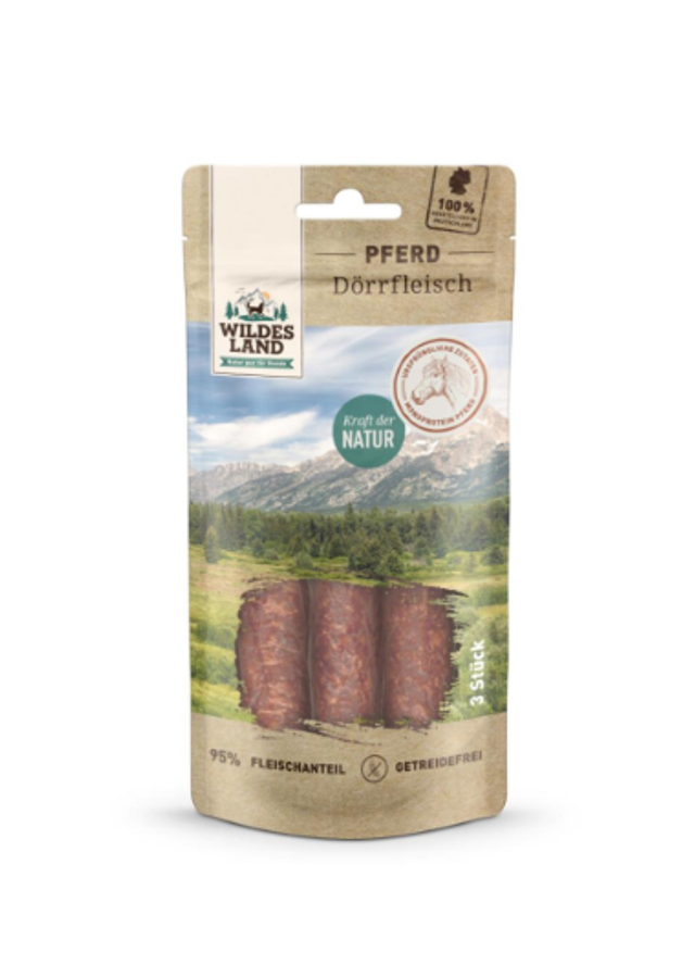 Wildes Land - Snack Pferde Dörrfleisch 