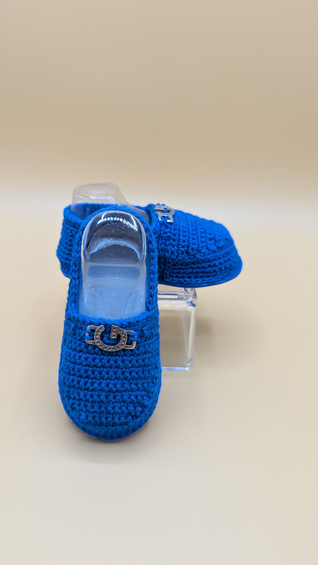 Chaussure Bébé bleu roi