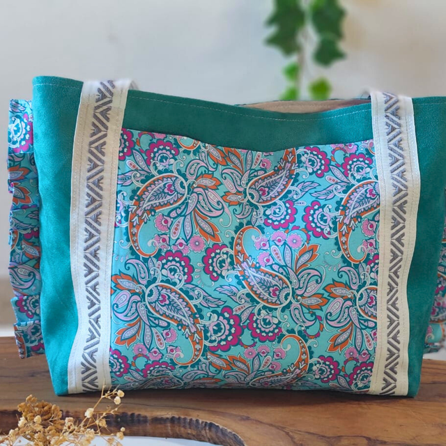 🌸Sac cabas Amour Bleu Clair 🌸