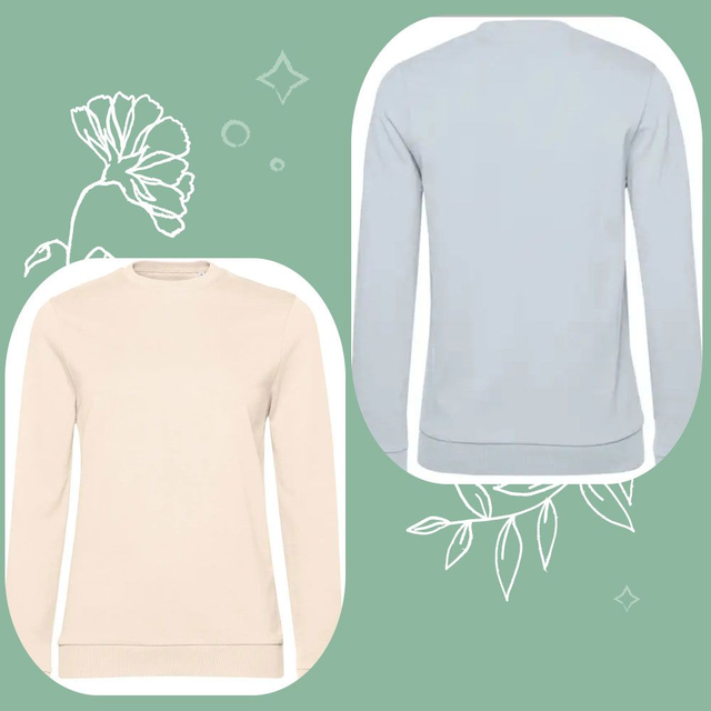 Sweat-shirt pour femmes col rond taille S (à personnaliser)