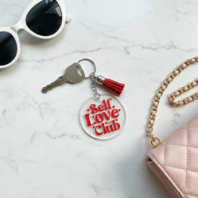 Porte clés rond Self Love club
