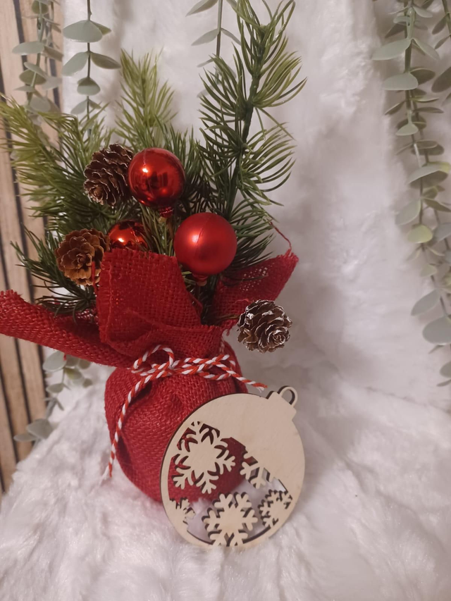 Suspension boule flocons superposés