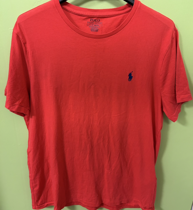 Polo by Ralph Lauren - Size Large Slim Fit Red T-Shirt - 721