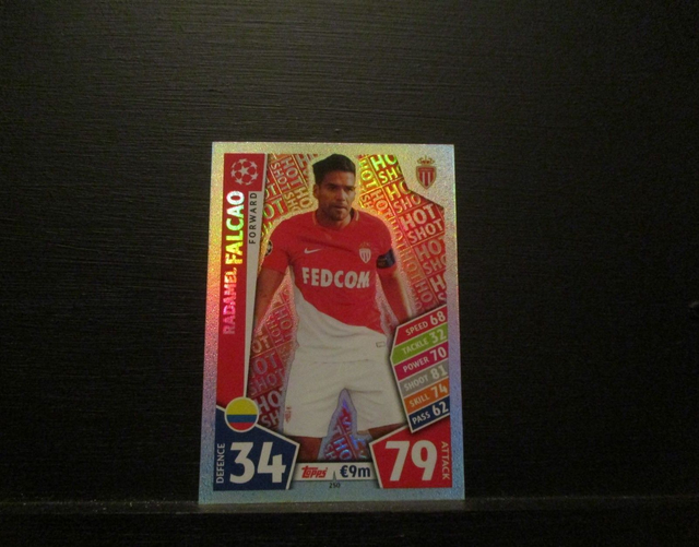 Radamel Falcao - UEFA Champions League Match Attax 2017/18 Original Trading Card #250