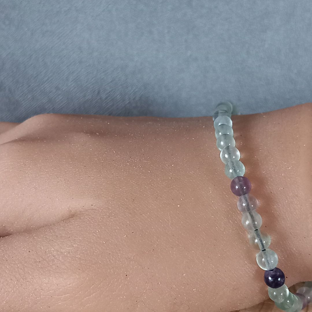 Bracelet ajustable en Fluorite