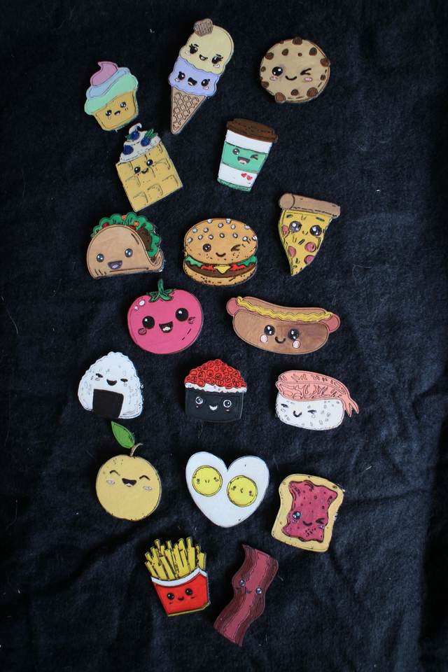 Magnets aliments mignons