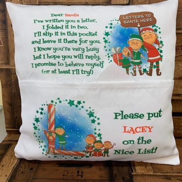 Christmas Pocket Cushion 