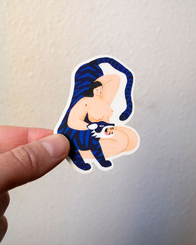 Stickers - La Femme & le Tigre 
