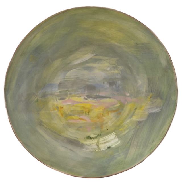 SH12 Verdant Garden Charger by Sally Hamer, 40cm diameter Ceramic