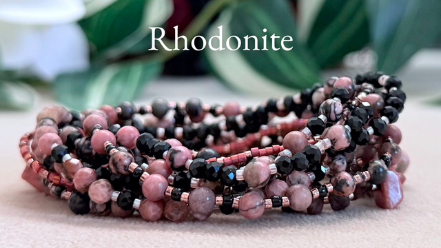 Bracelet | Rhodonite - Trio 1