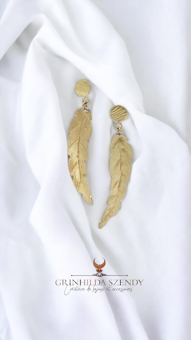 boucles D'oreilles "Feuilles"