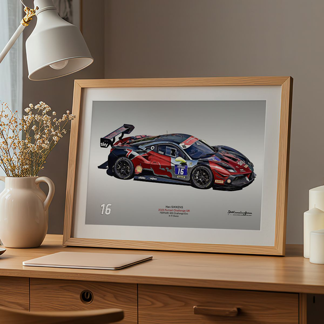 C230900 Ferrari 488 Challenge Evo FCUK23 SIKKENS #16