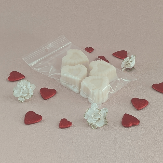 💗 Fondants parfumés cœur – Musc Blanc (64g)