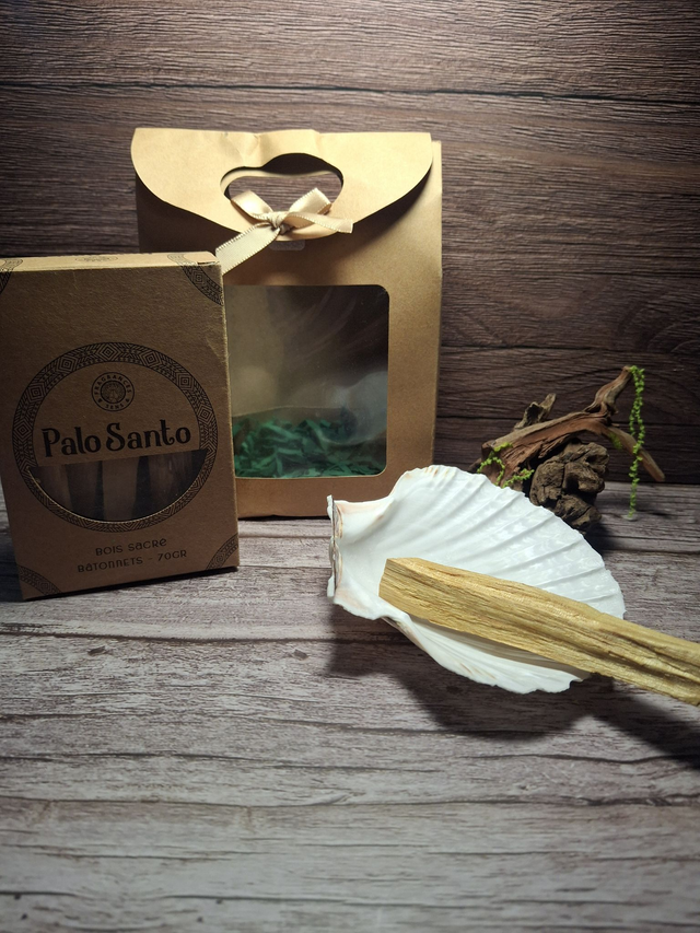 Box spirituelle palo santo/coquille saint jacque
