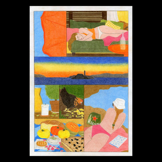 Marseille, dessin original format A4