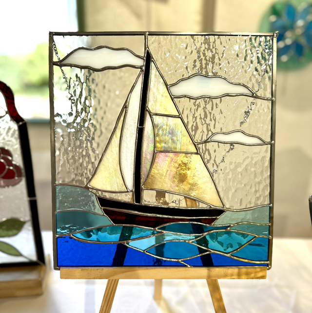 Tableau Bateau Blanc