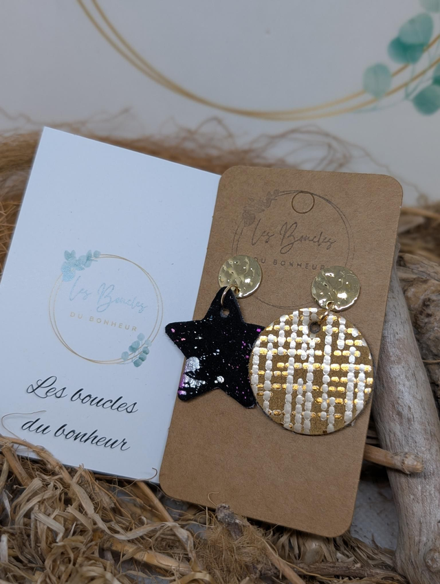 Boucles d'oreilles Asymétrique ah159