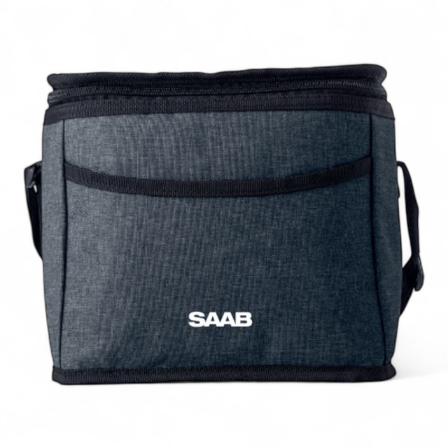 Koeltas met Saab-logo